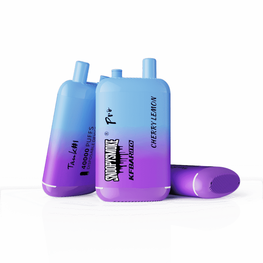 KFBARITO SNOOPYSMOKE 40K Puffs premium dual tank cherry lemon disposable vape